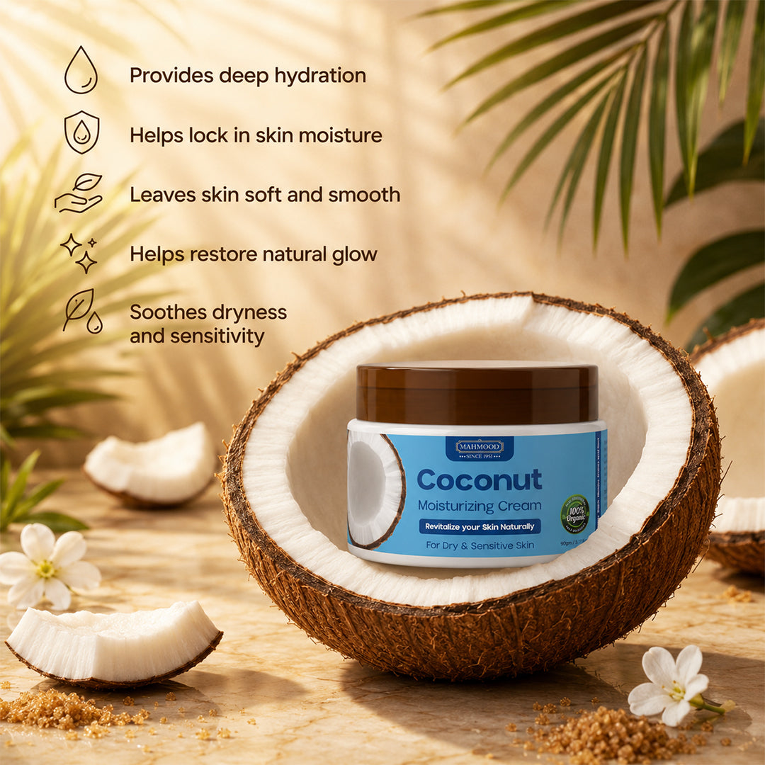 Coconut Moisturizing Cream – 100% Organic